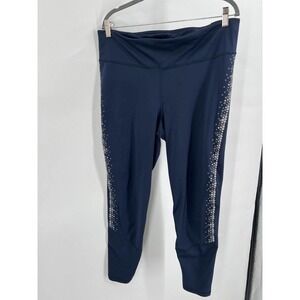 Gap GapFit Activewear Women’s Size XL Tall High-Waisted Leggings Navy Blue